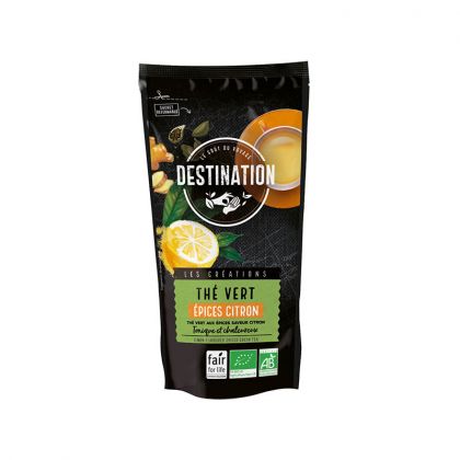 THE VERT EPICES ET CITRON BIO DESTINATION 100G