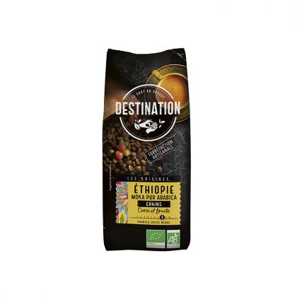 CAFE ETHIOPIE PUR ARABICA GRAIN BIO DESTINATION 500G