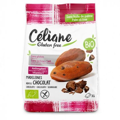 MADELEINES PEPITES DE CHOCOLAT BIO SANS GLUTEN LES RECETTES DE CELIANE 180G