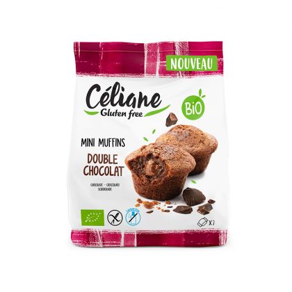 MINI MUFFINS DOUBLE CHOCOLAT SANS GLUTEN LES RECETTES DE CELIANE 200G