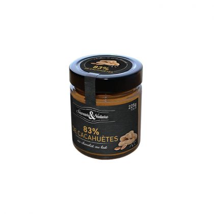 PATE A TARTINER CACAHUETE CHOCOLAT LAIT BIO SAVEURS ET NATURE 225G