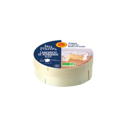 CAMEMBERT DE NORMANDIE AOP FERMIER BIO LAIT PLAISIRS 250G