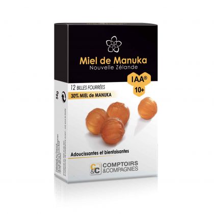 BILLES FOUREES MIEL MANUKA IAA10+ BIO COMPTOIRS & COMPAGNIES 54G