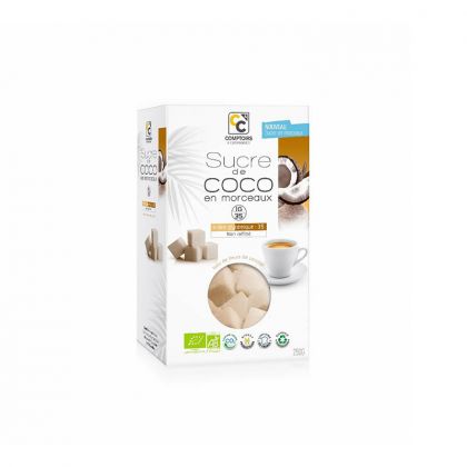 SUCRE DE COCO BIO EN MORCEAUX COMPTOIR ET COMPAGNIES 250G