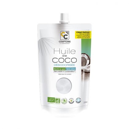HUILE DE COCO DESODORISEE BIO COMPTOIRS & COMPAGNIES 220ML