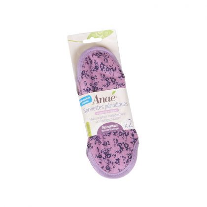 SERVIETTES HYGIENIQUES LAVABLES MINI ANAE X2