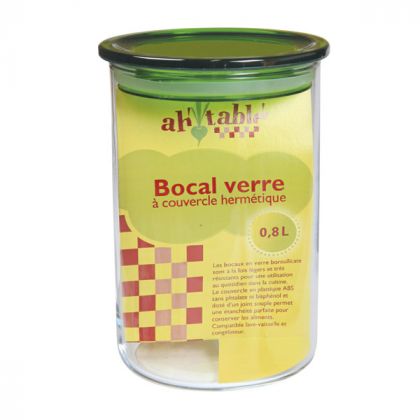 BOCAL EN VERRE CYLINDRIQUE 80 CL AH TABLE