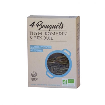 BOUQUETS GARNIS THYM ROMARIN ET FENOUIL BIO TRUC&CO 15G