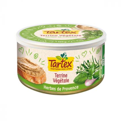 TERRINE VEGETALE HERBES DE PROVENCE BIO TARTEX 125G