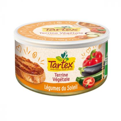 TERRINE VEGETALE LEGUMES DU SOLEIL BIO TARTEX 125G