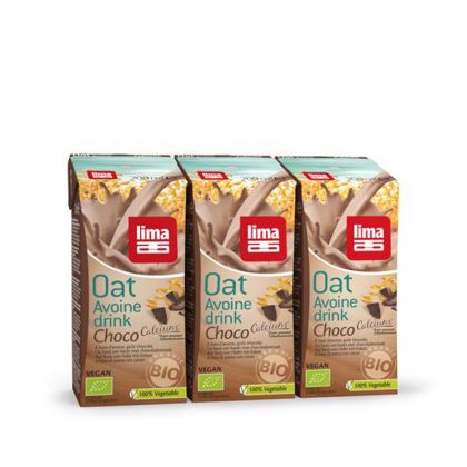 LAIT VEGETAL PACK AVOINE DRINK CHOCOLAT BIO LIMA 3X200ML